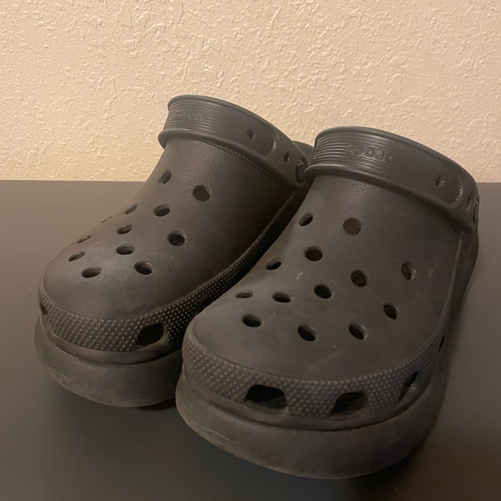 Black Platform Crocs - image 2